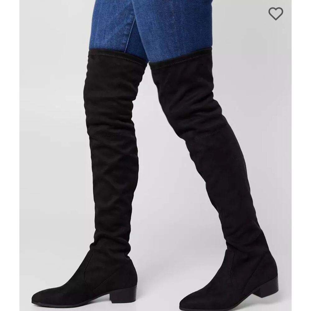 CITY CLASSIFIED Tutors Over The‎ Knee Womens Boots Black Size 7